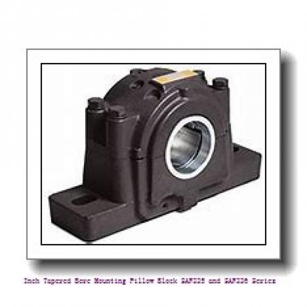 3.438 Inch | 87.325 Millimeter x 2.1250 in x 16.5 in  timken SAF 22620 Inch Tapered Bore Mounting Pillow Block SAF225 and SAF226 Series #1 image